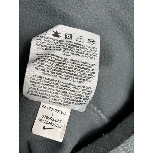 Nike Girl's Epic Flash Fleece Therma-Fit Training Pull Over Hoodie Size L Gray - Picture 4 of 7